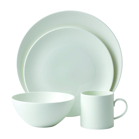 Wedgwood 16 Piece Gio Dinnerware Set, White