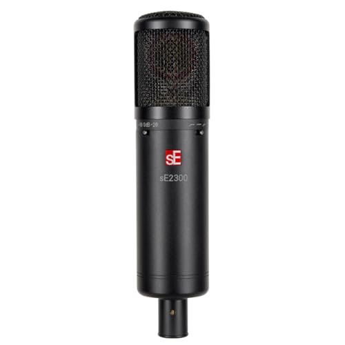 SE ELECTRONICS - 2300 Multi Pattern Large Diaphragm Condenser Mic with Shockmount and Filter