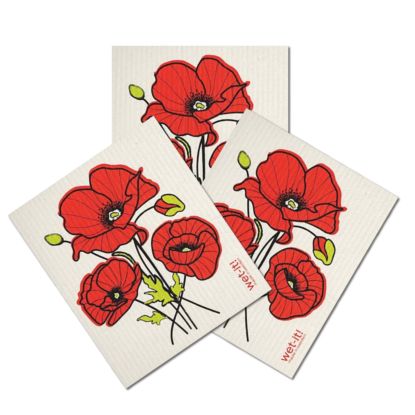 Wet-It! Swedish Dishcloth States – Reusable Paper Towels, Highly Absorbent & Biodegradable Dish Cloths, Non-Scratch, Durable, Machine Washable Cleaning Towels