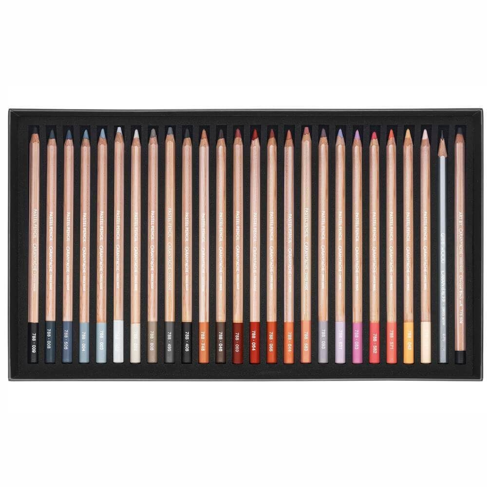 カランダッシュ(Caran d'Ache) Curran Dash 0788-376 Pastel Pencil, 76 Color Set