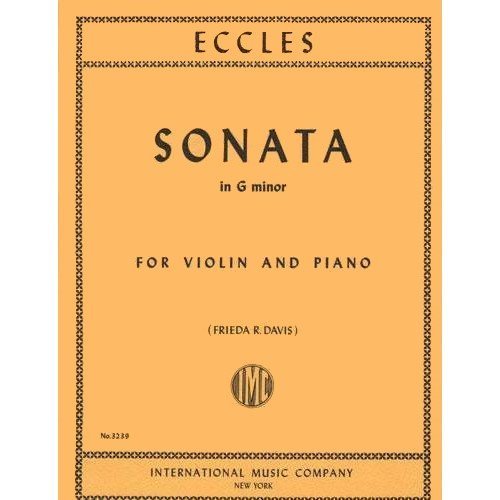 Eccles, Henry - Sonata in g minor - Violin and Piano - edited by Frieda R. Davis - International