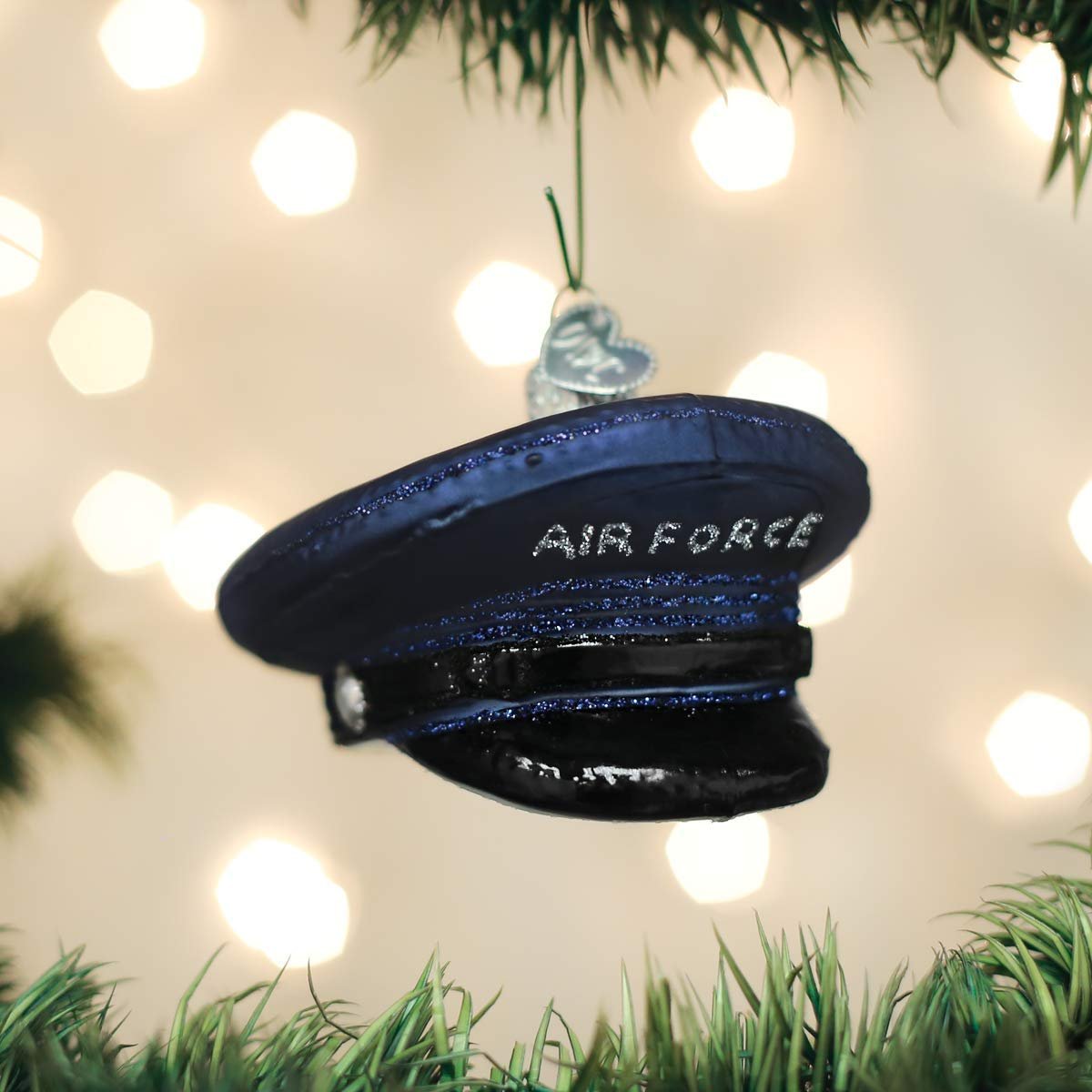 Old World Christmas Military Cap Glass Blown Ornaments for Christmas Tree