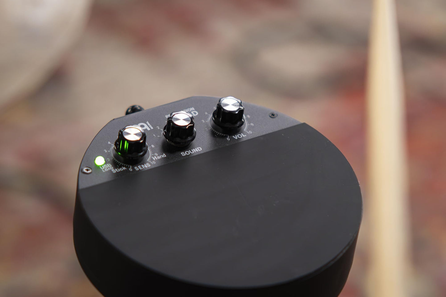 Digital Percussion Effects Pad—Five Pre-programmed Sounds