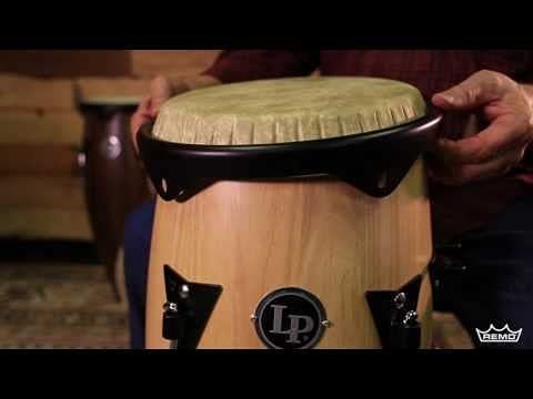 Meinl Percussion Head by REMO for Select Meinl Congas with SSR Rims-Made in USA-11 3/4" Skyndeep, Black Calfskin (RHEAD-1134BK)