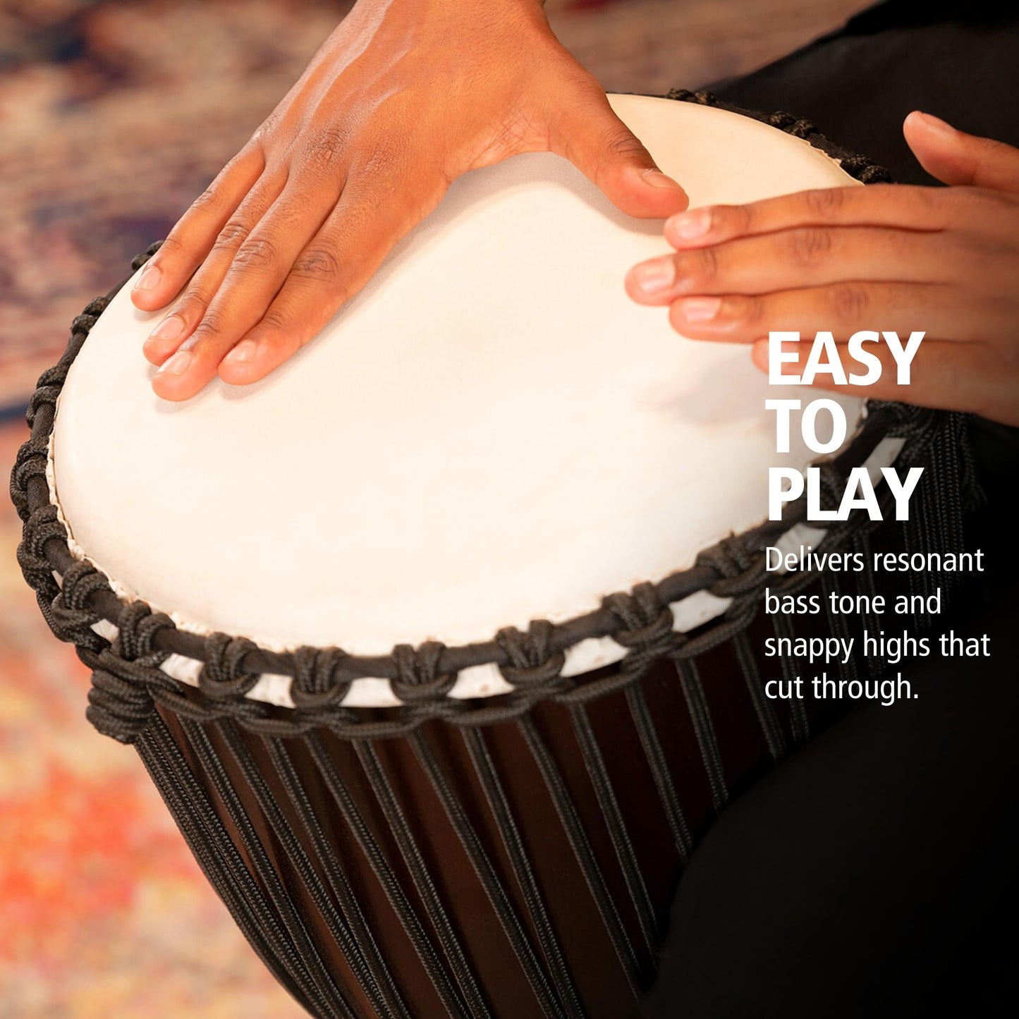 Carved Mahogany Djembe