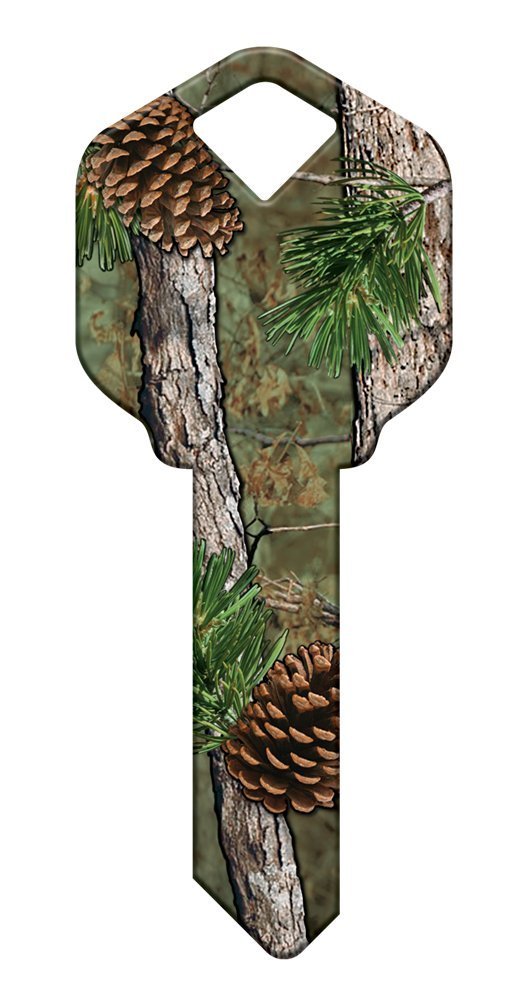 Set of 5 Uncut Blank Designer SC49 Pine Camo Replacement House Keys for SC1 Schlage Style Locks