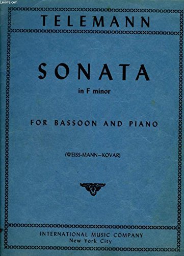 Sonata in F Minor, TWV 41:f1, for Bassoon & Piano