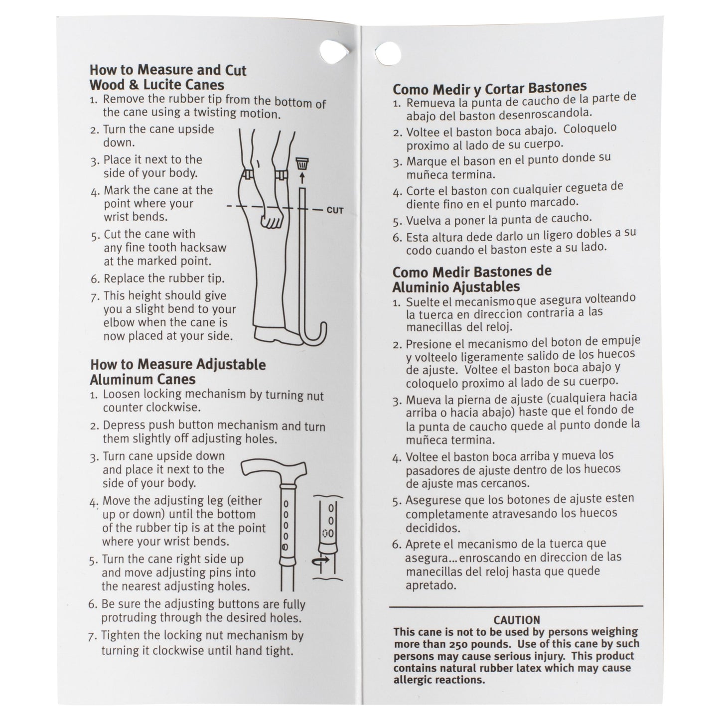 Left Hand Palm Grip Cane On A 7/8" Straight Aluminum Adjustable Shaft 30"-38"