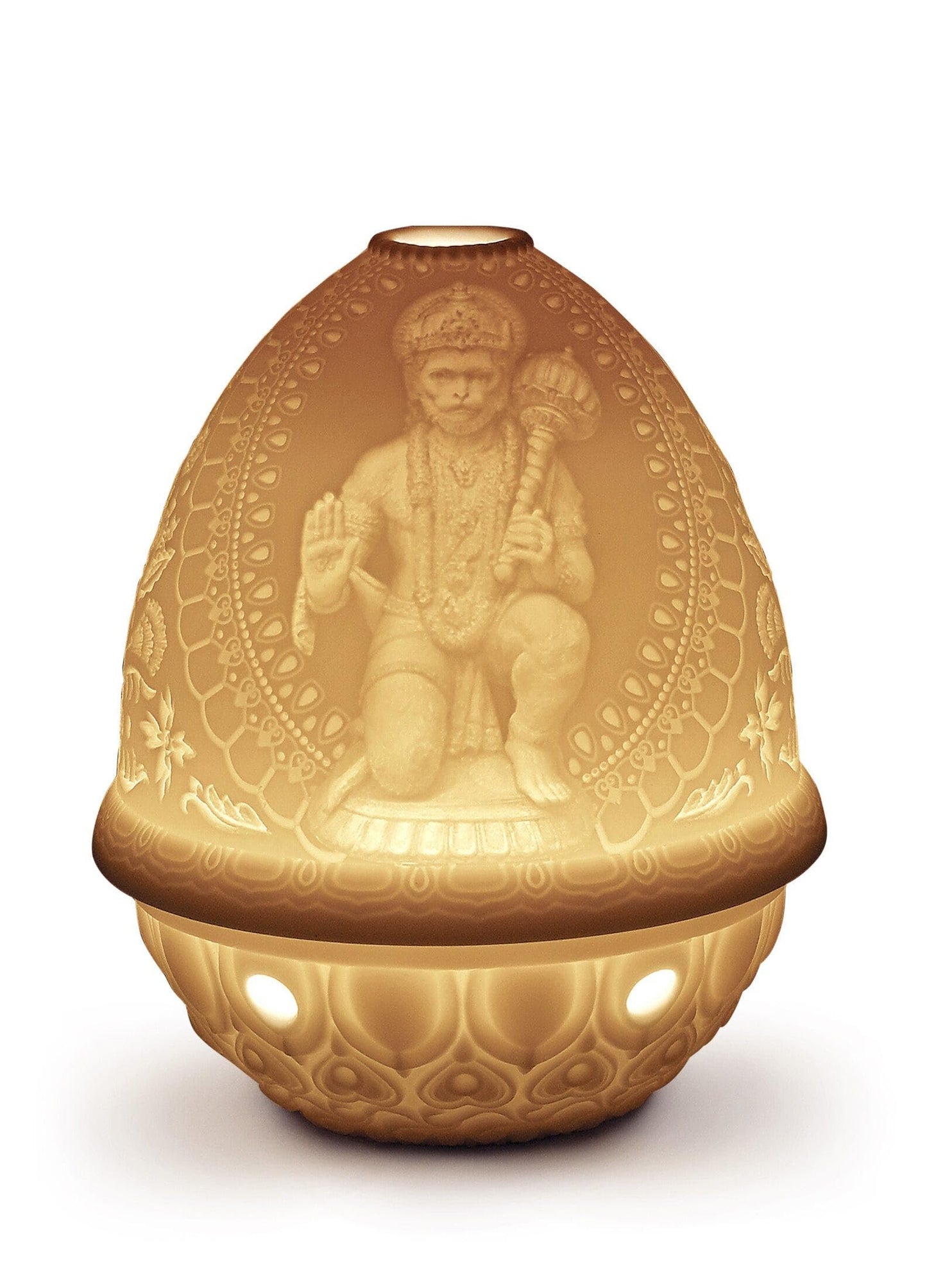 LLADRÓ Hanuman Lithophane. Porcelain Litophane.