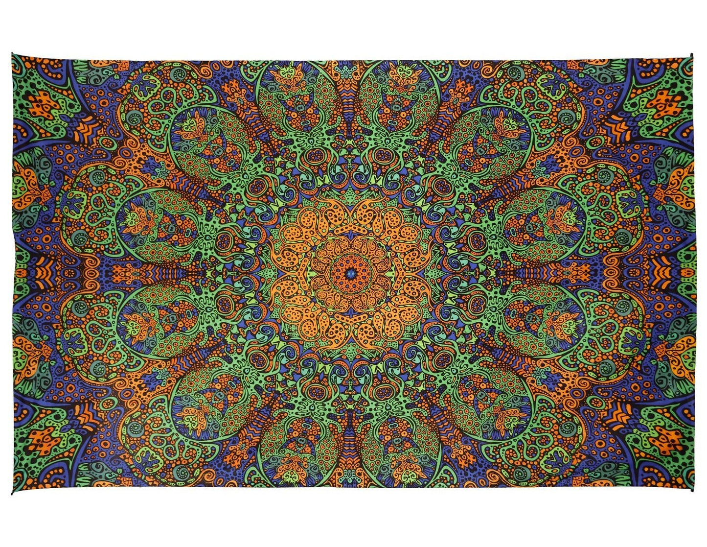 Sunshine Joy 3D Psychedelic Sunburst Tapestry Tablecloth Beach Sheet 60x90 Inches