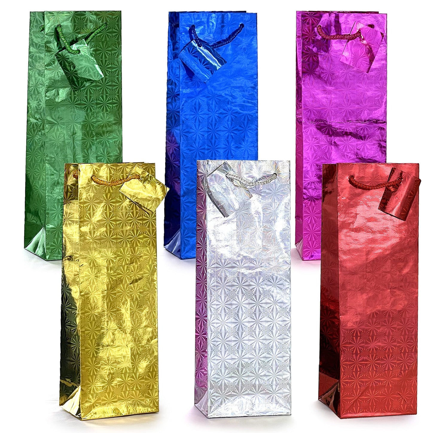 allgala 12-PK Hologram Gift Bags, Various Size