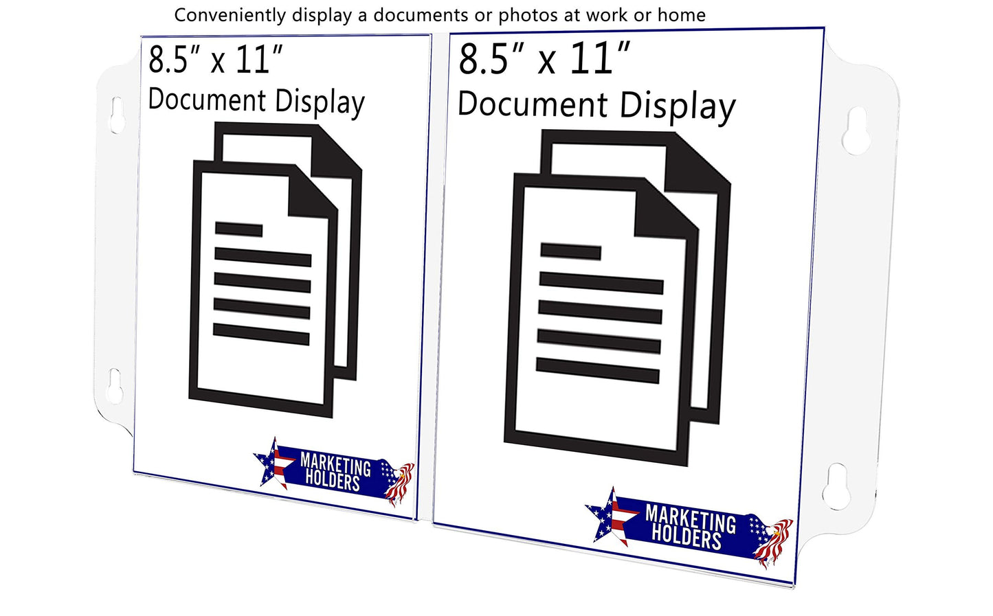 Marketing Holders Window Sign Holder 8.5 x 11 Double Sided Document Display with Suction Cups for Product or Event Details at Car Dealerships and Real Estate Agencies Clear Acrylic Sleeve