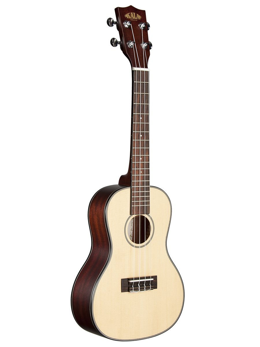 Kala KA-SCG Solid Spruce Top Gloss Concert Ukulele, Natural