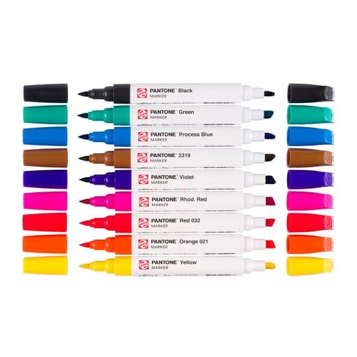 Royal Talens Pantone Dual Tip Markers - Primary, Set of 9