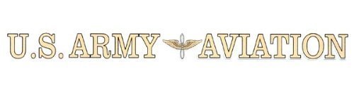 U.S. Army Aviation 16" inch Window Strip Army Outside Decal