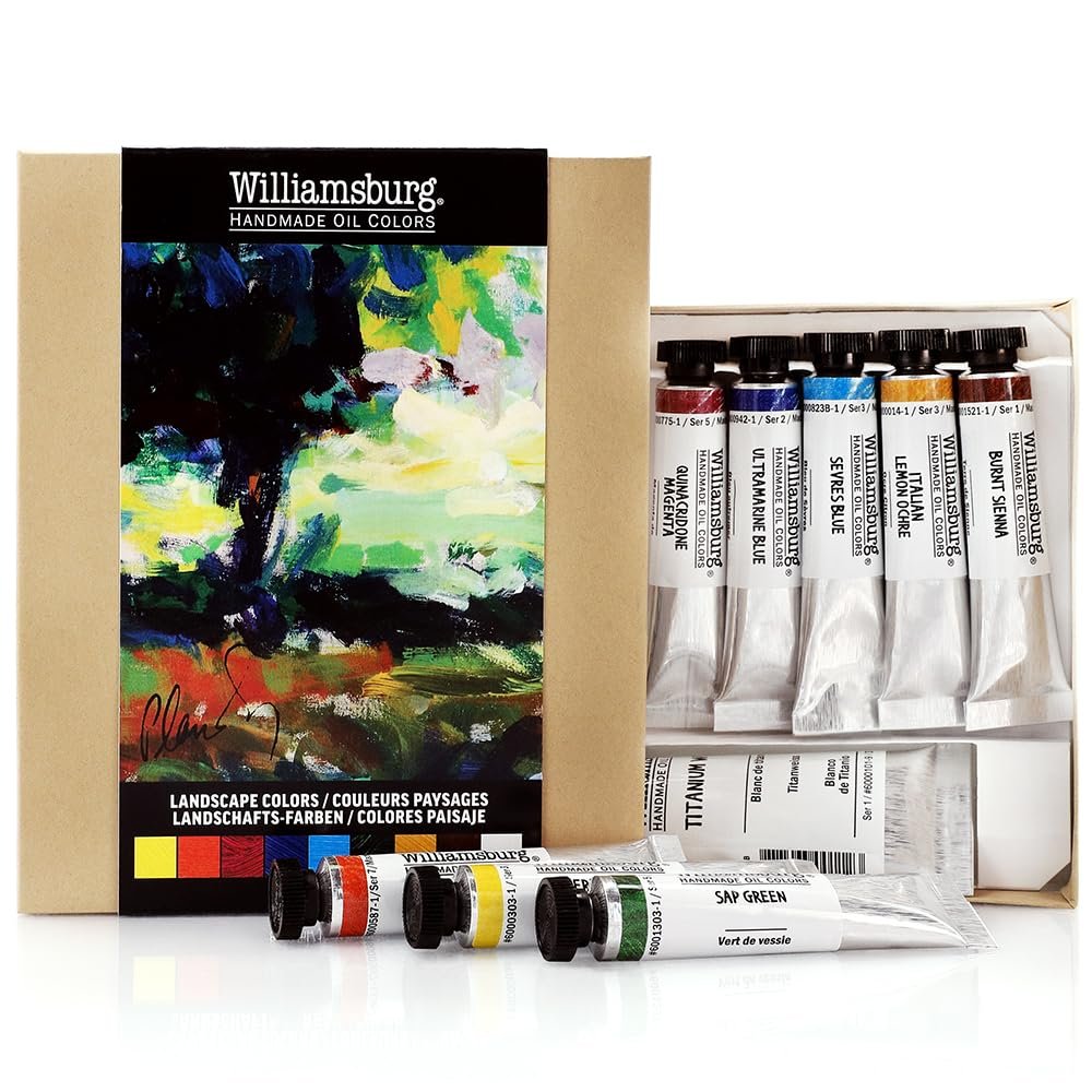 Williamsburg Artist Oil Colors by GOLDEN, Black, Gray and White, Professional Oil Paint