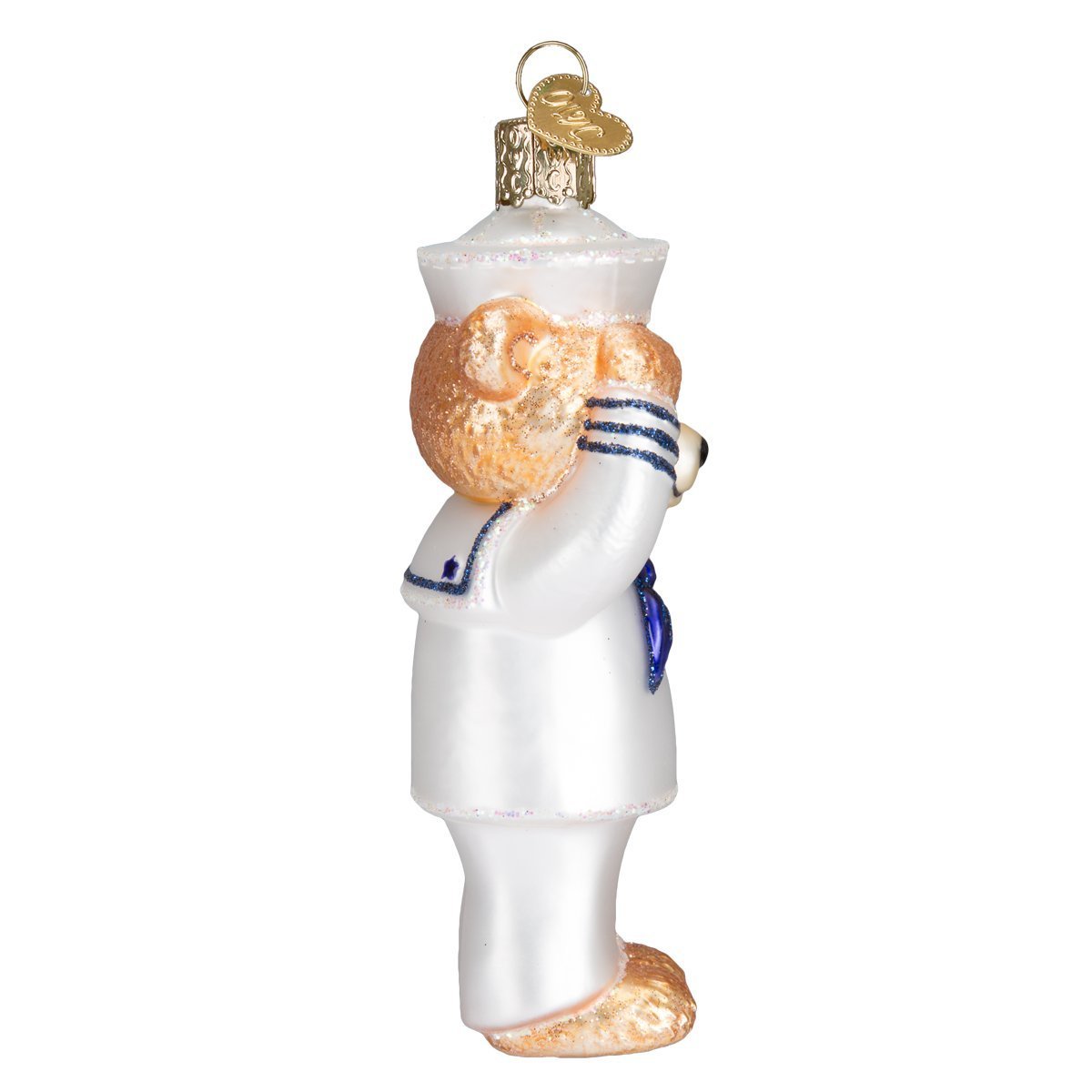 Old World Christmas Ornaments: Navy Glass Blown Ornaments for Christmas Tree