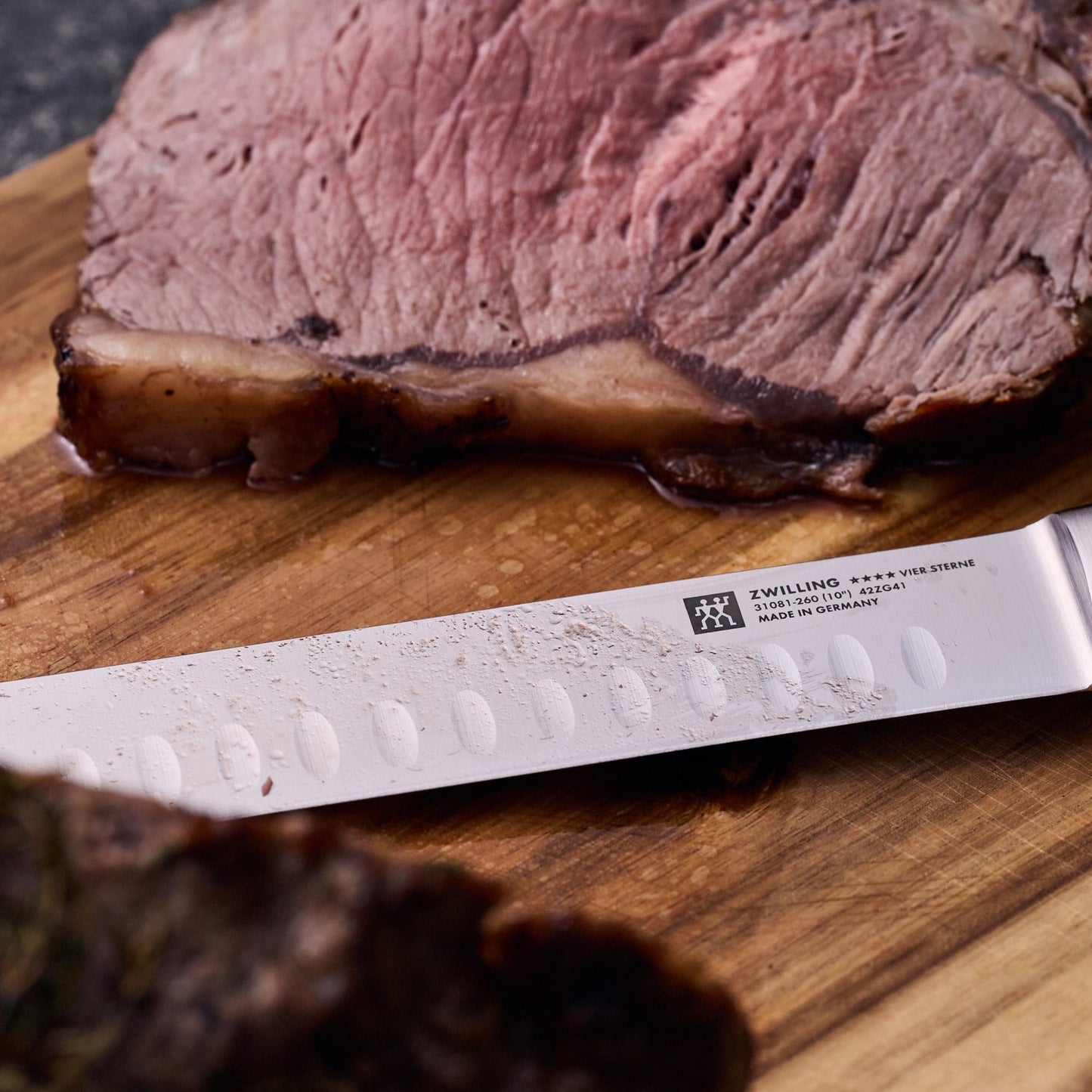 ZWILLING Four Star Hollow Edge Slicing Knife, Personalized, Engraved