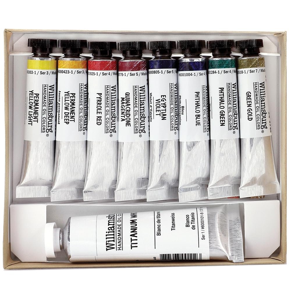 Williamsburg Artist Oil Colors by GOLDEN, Black, Gray and White, Professional Oil Paint