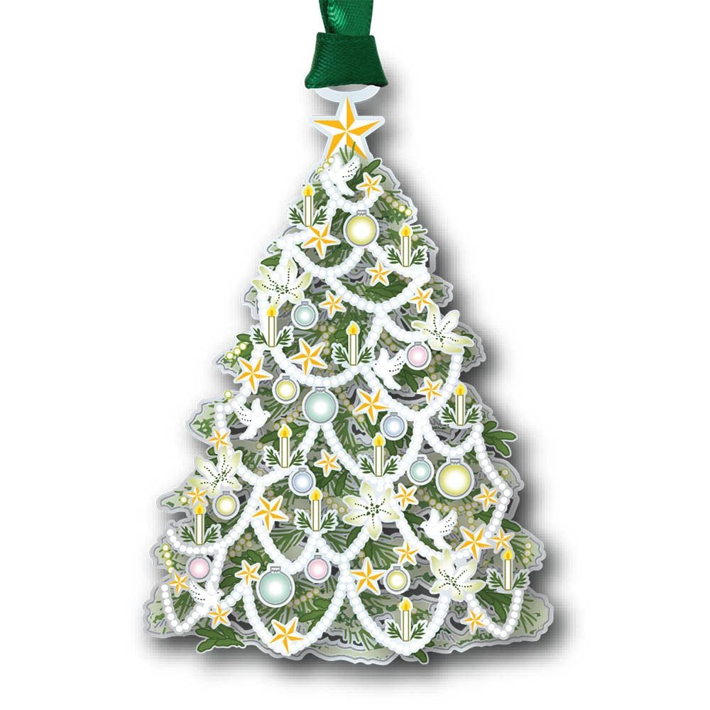 Beacon Design White Christmas Tree Ornament