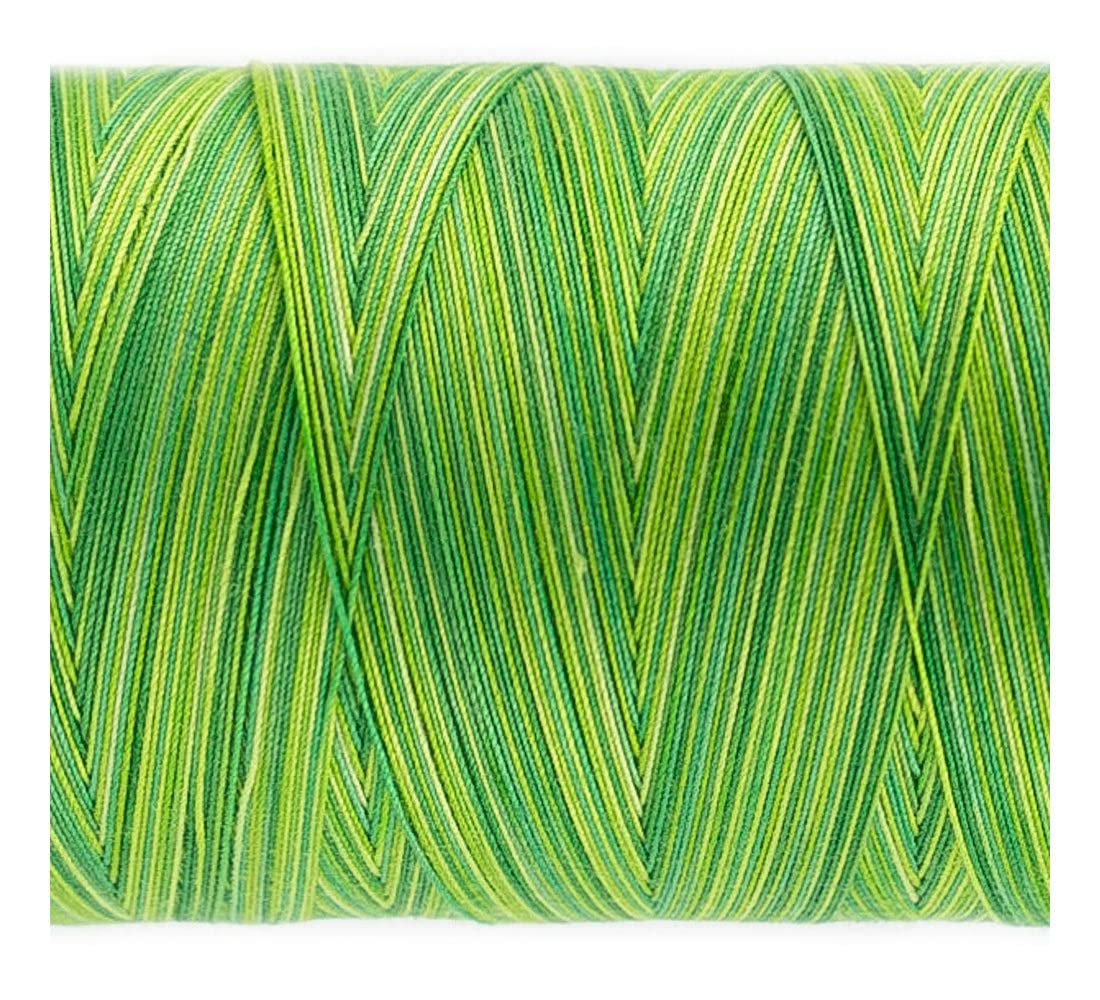 WonderFil Specialty Threads Tutti, Leaves, 50wt double gassed Egyptian cotton, in variegated colors