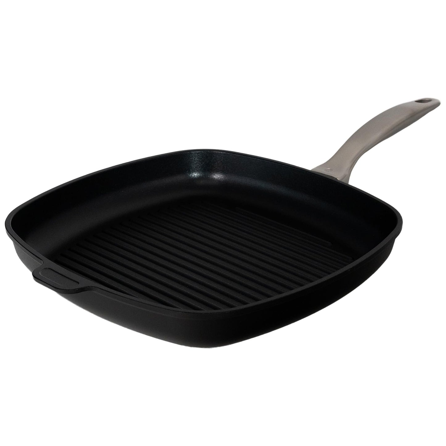 Swiss Diamond Nonstick Hybrid Ceramic and Diamond-Infused Square Grill Pan Dou Ceramic, Dishwasher & Oven Safe Up To 500 °F, 11 x 11-Inches