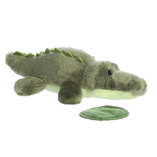 Aurora® Adorable Shoulderkins™ Kirk Alligator™ Stuffed Animal - Fun Buddy that Can Go Everywhere with You - Perfect for Kids 3+ Years and Costumes - Green 6.5 Inches