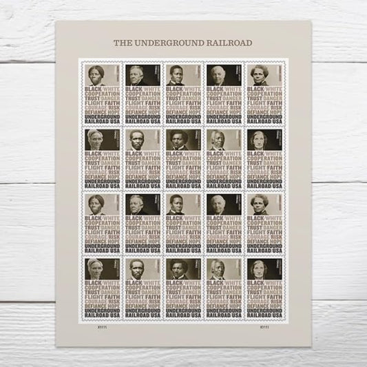 The Underground Railroad 2024 (Sheet of 20) First-Class Mail Forever Postage Stamps