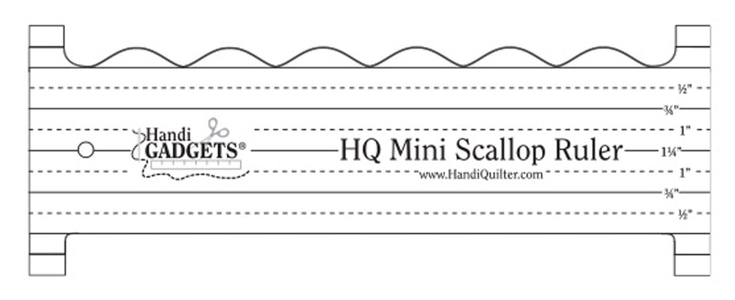 HQ Mini Scallop Ruler