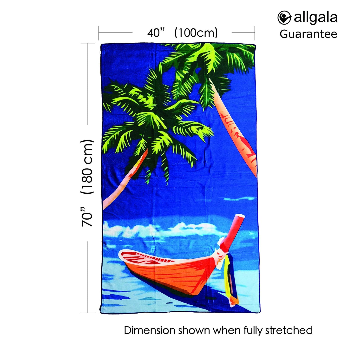 allgala Microfiber Beach Towel | Packable Beach Towel for Family | Quick Dry, Lightweight, Super Absorbent | Perfect for Beach, Pool, and Camping | Oversize 40"x70"