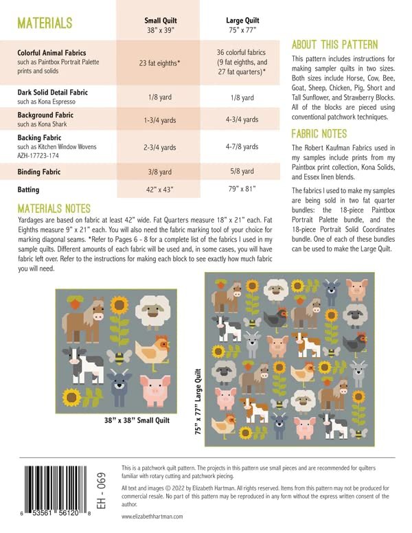 Elizabeth Hartman Fab Farm Pattern, Multi