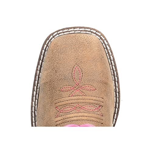 Smoky Mountain Women's Mesa Square Toe Pull On Brown Oil Distressed/Navy Crackle Boots