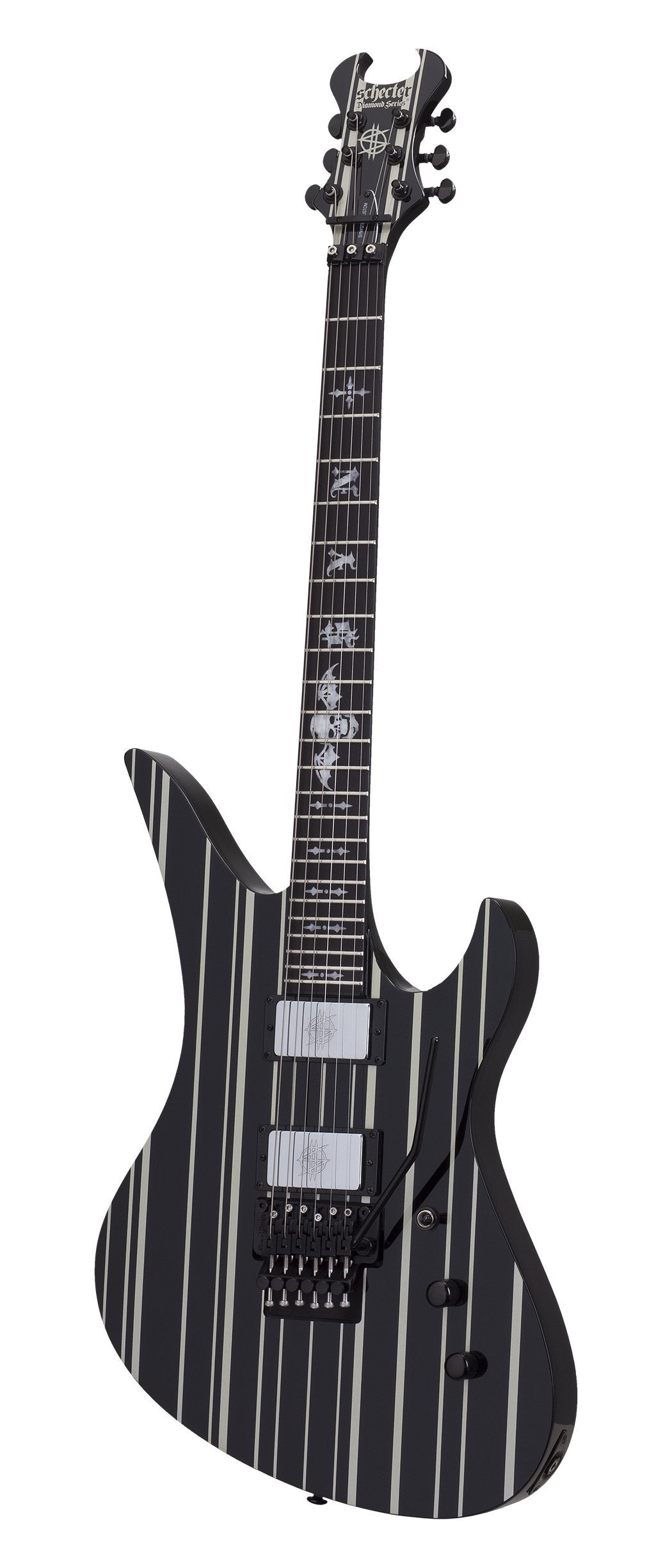 Schecter Synyster Gates Custom - Black with Silver Stripes