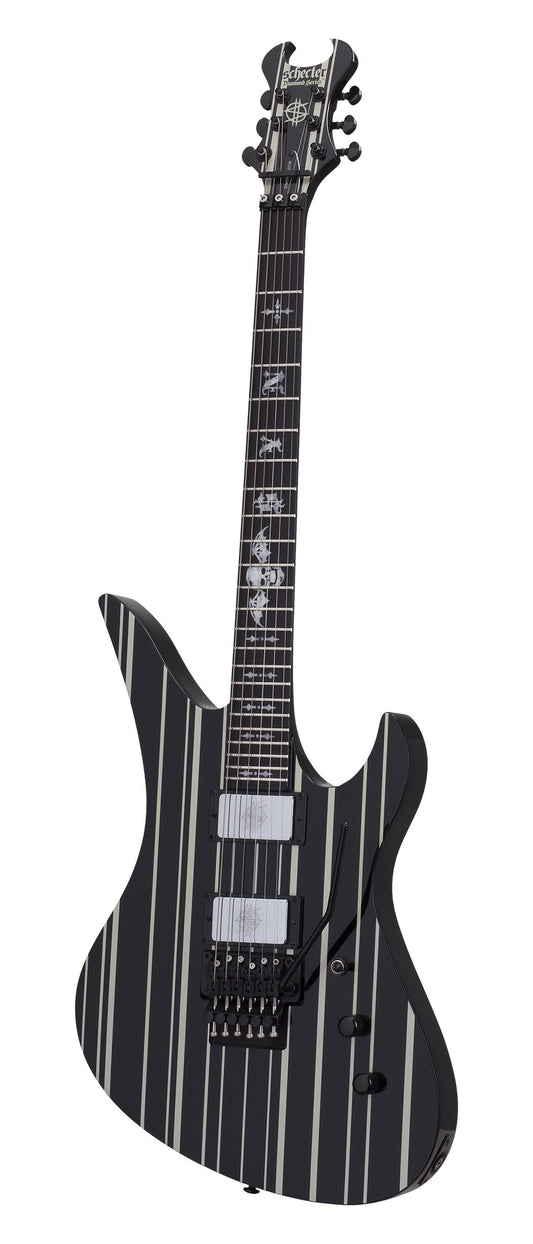 Schecter Synyster Gates Custom - Black with Silver Stripes
