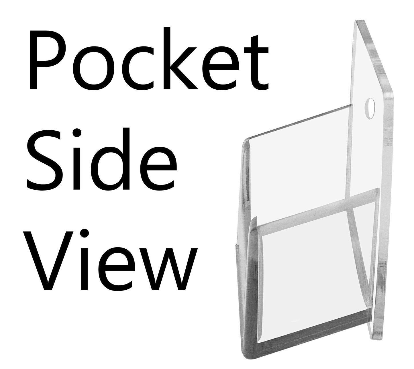 Marketing Holders Slatwall Business Card Holder 9 Pocket Clear Acrylic Organizer for 3.5" x 2" Contact or Appointment Cards in Doctors and Dental Offices