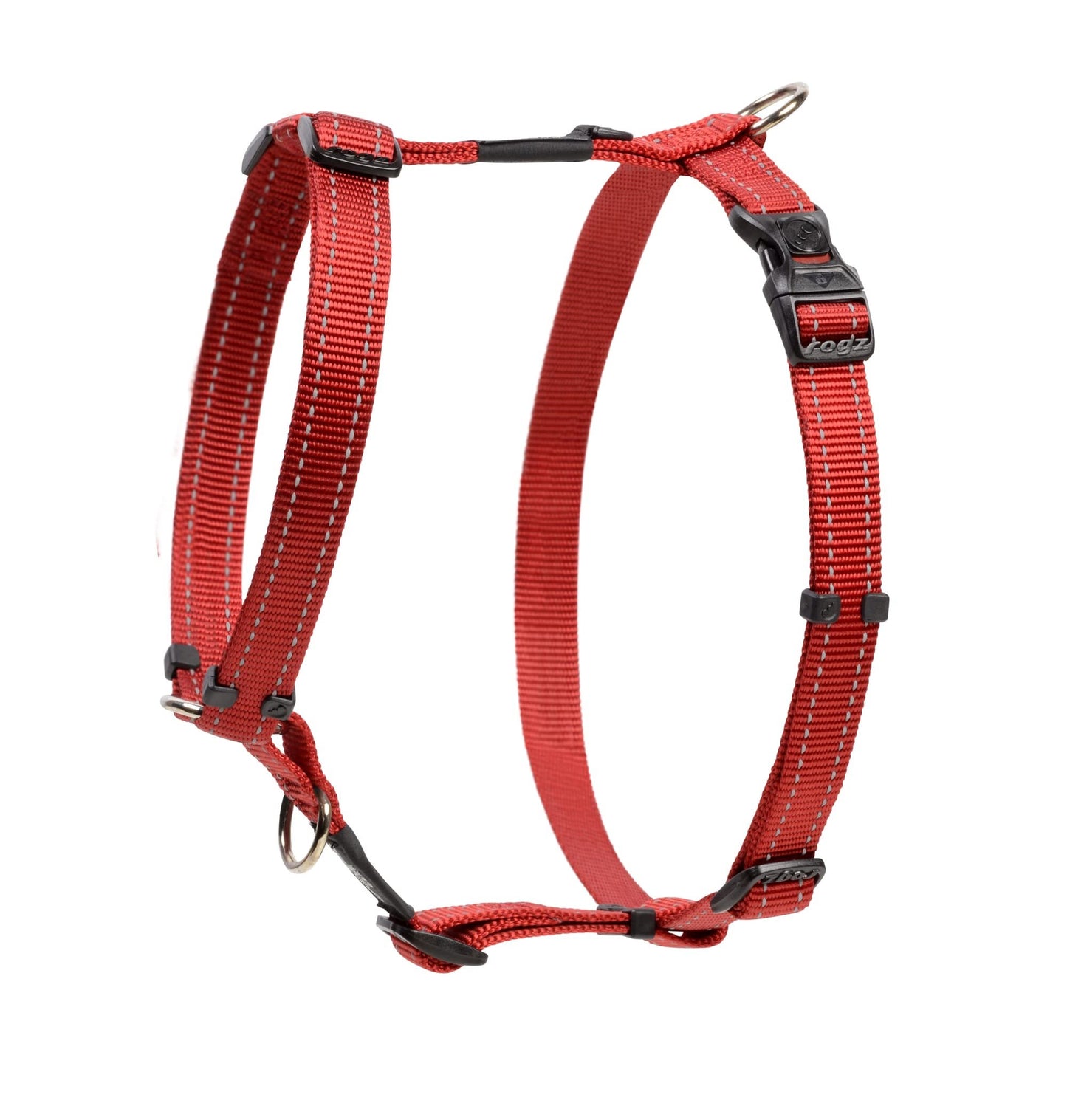 Rogz Utility Large 3/4-Inch Reflective Fanbelt Adjustable Dog H-Harness