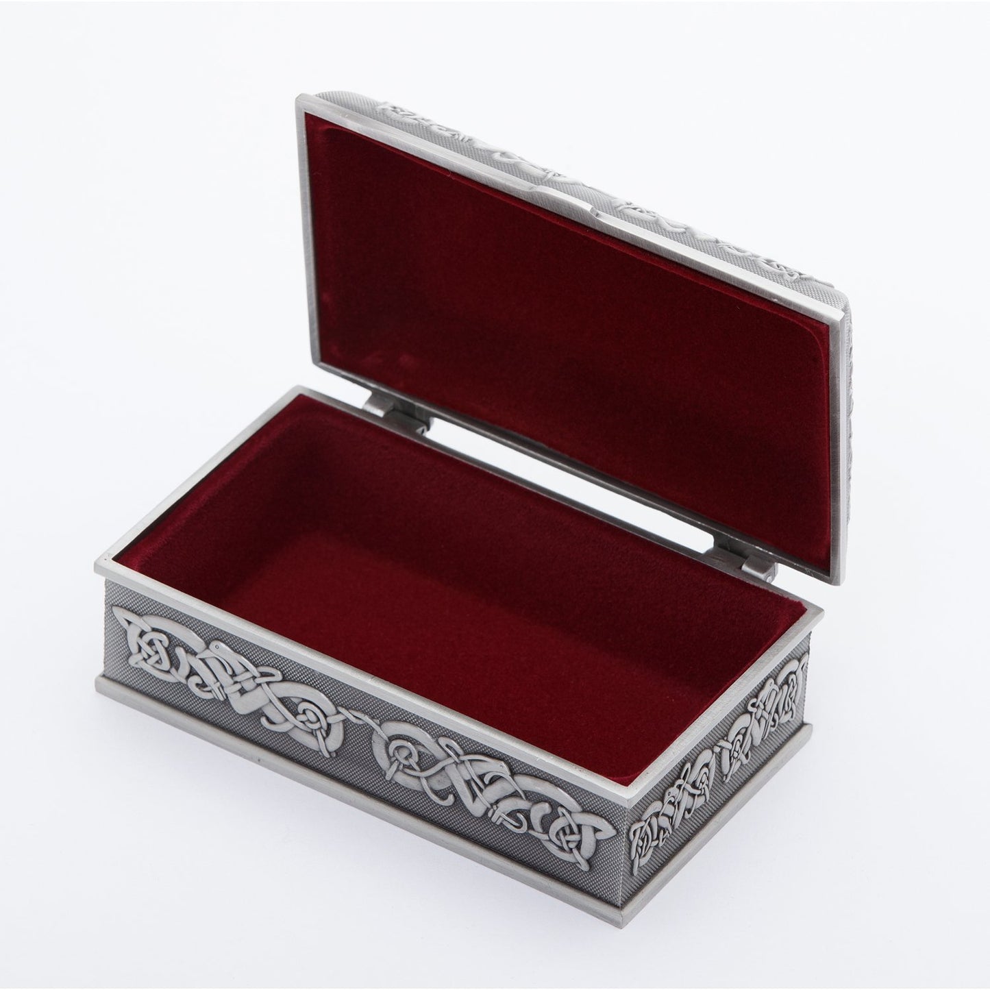Handcrafted Irish Claddagh Jewelry Box by Mullingar Pewter