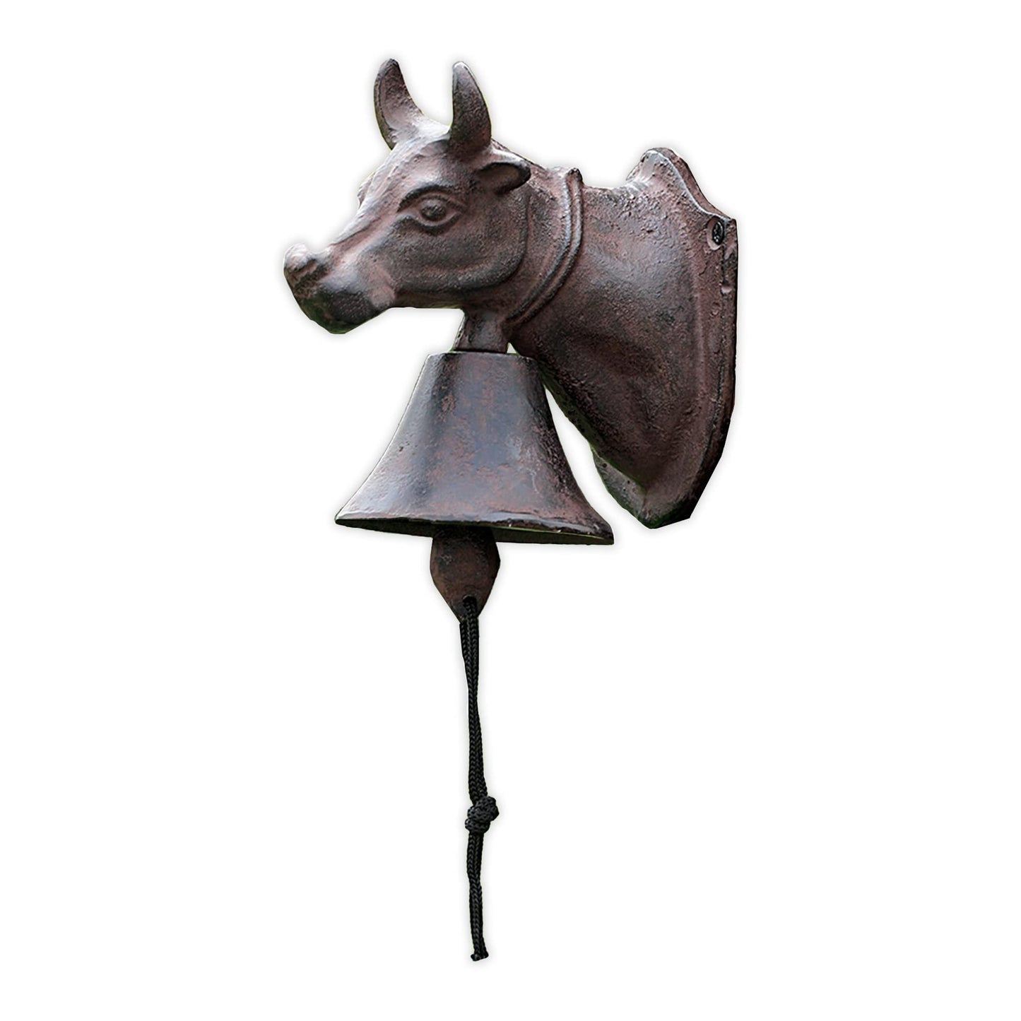 SPI Home Outdoor Garden Bell Doorbell - Cast Iron Décor - Bull Head 51133