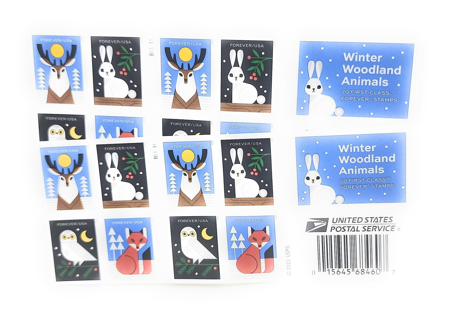 USPS Winter Woodland Animals