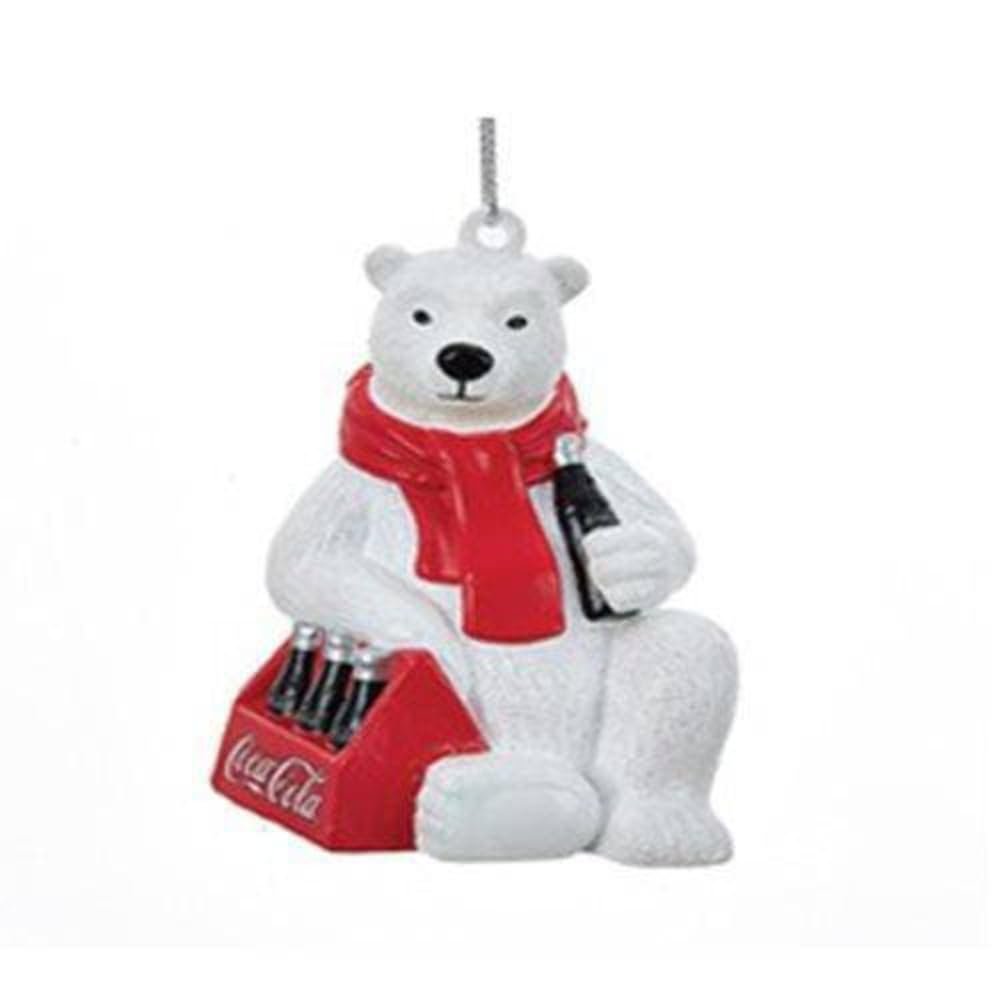 Kurt Adler Red Glittered Classic Coke Can Ornament