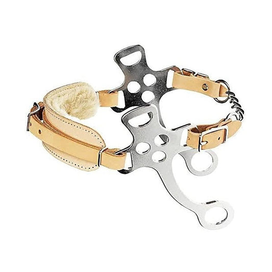 Aime Imports Western CP Fleece Lined Hackamore with Curb Strap