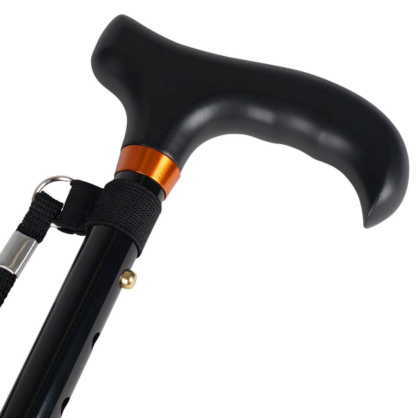 Mini Folding Cane - Travel Cane - Adjustable - Black