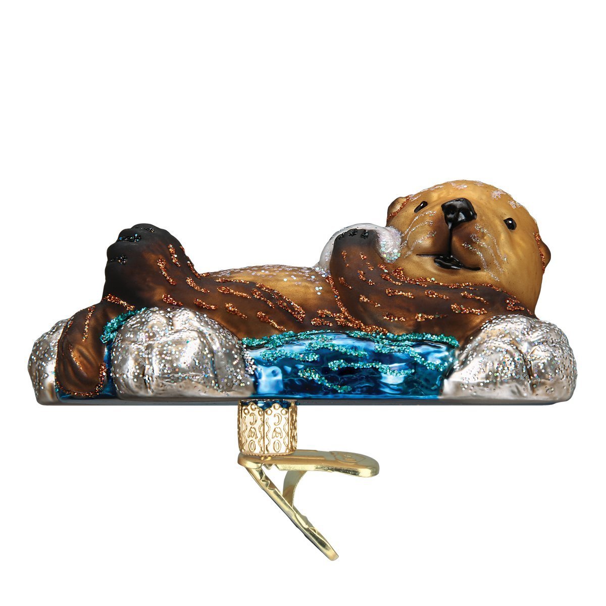 Old World Christmas Ornaments: Sea and Water Animals Glass Blown Ornaments for Christmas Tree