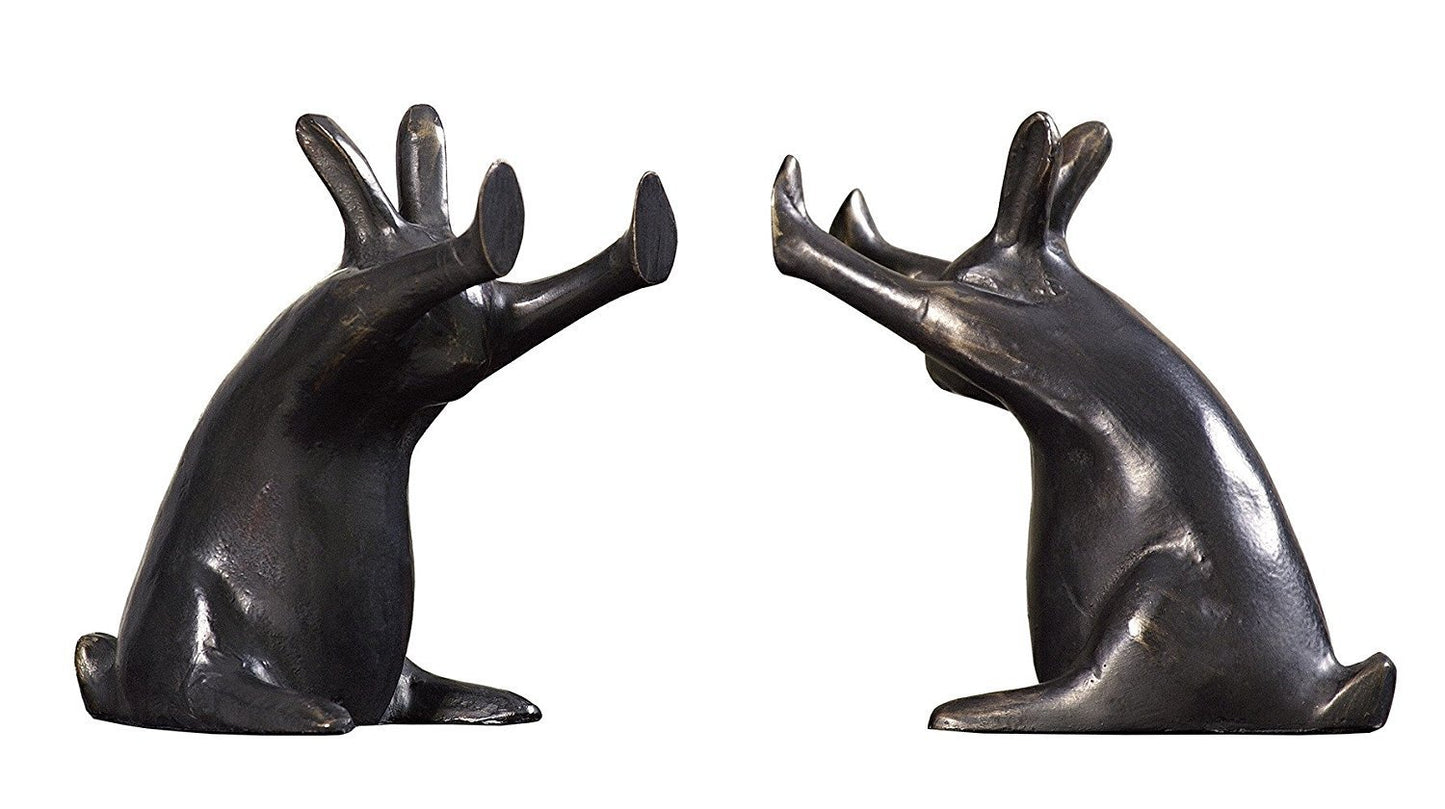 SPI Pushing Rabbits Bookends (Pair)