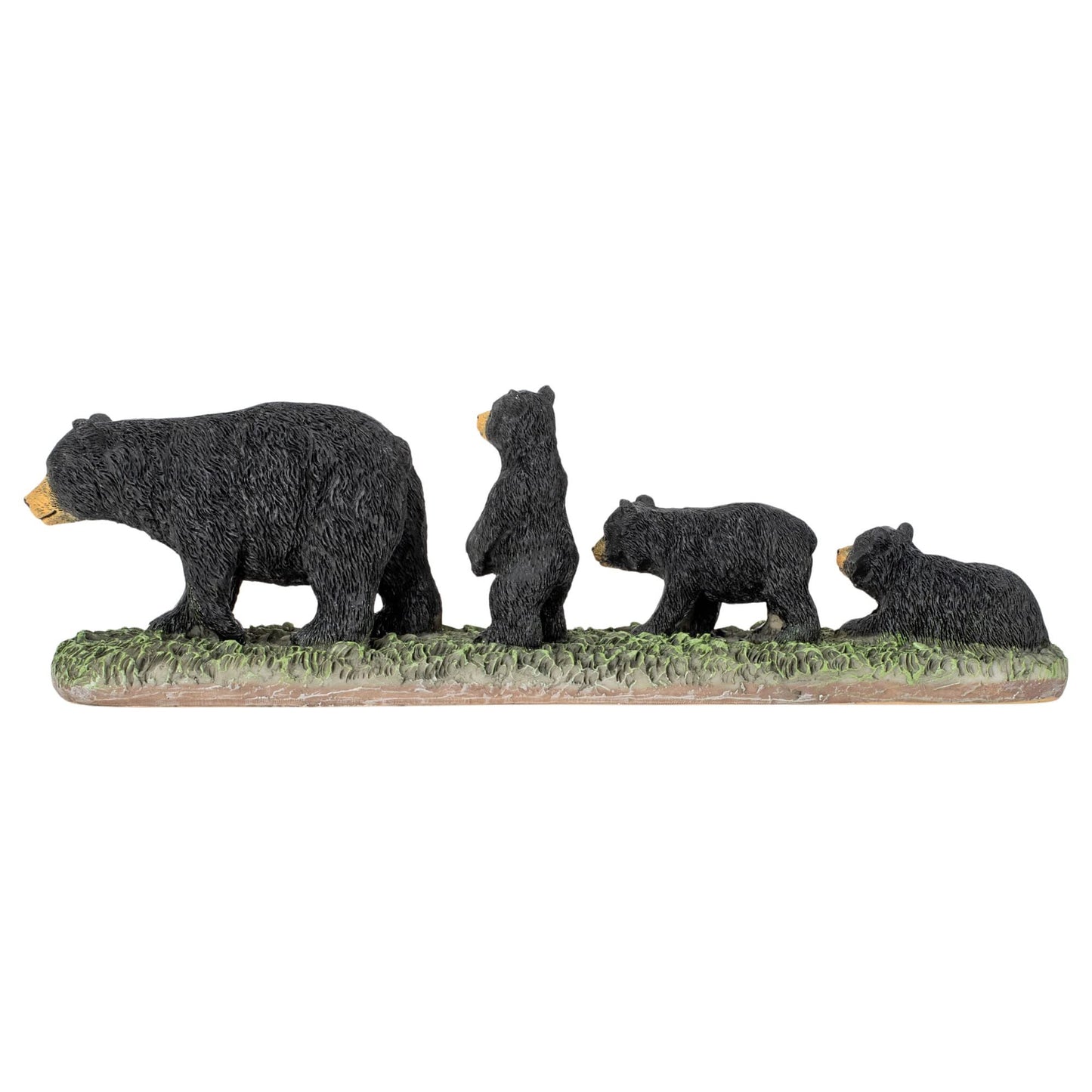 Slifka Sales Co. Black Mama Bear and Cubs 11 x 3 Resin Table Top Figurine