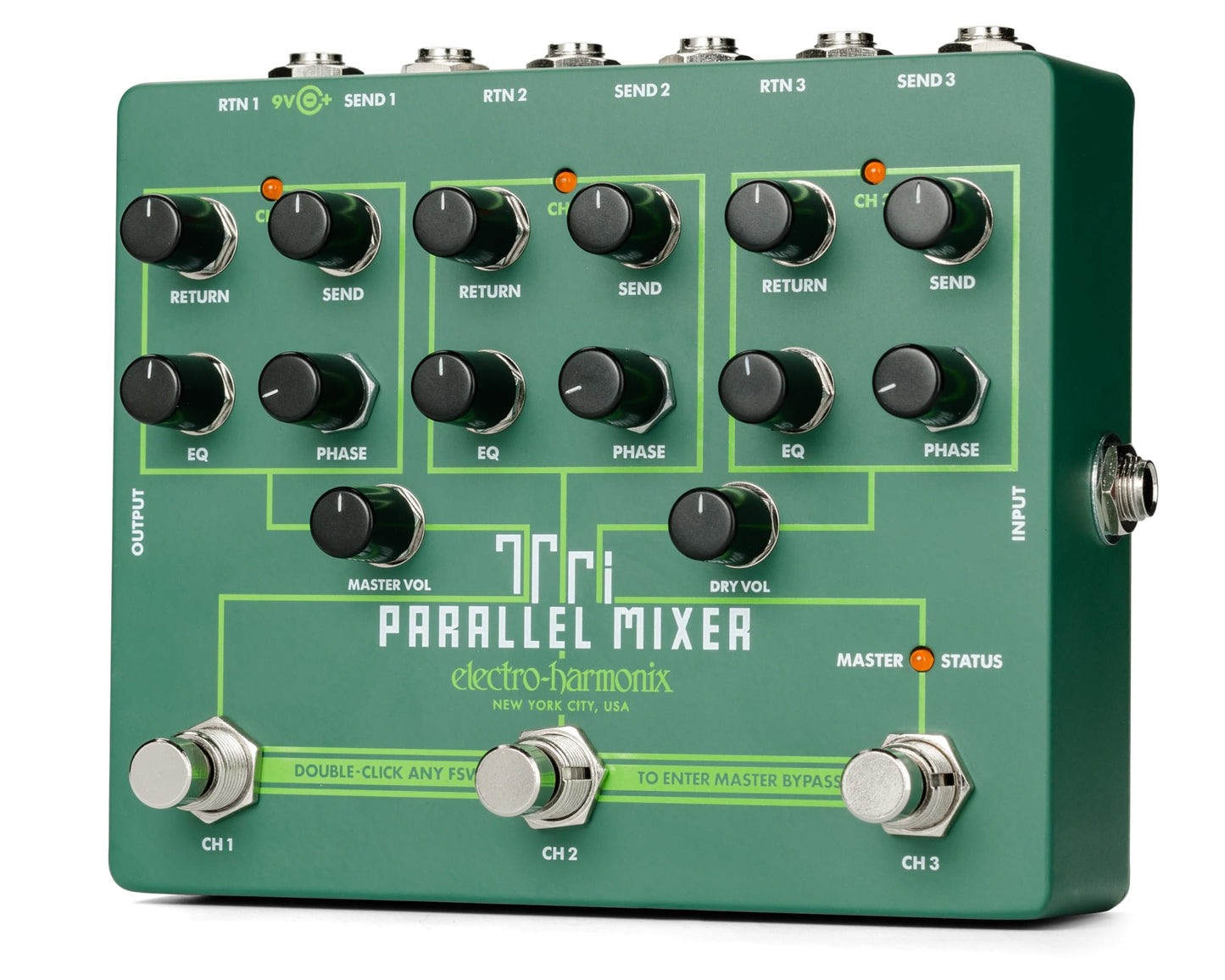 Electro-Harmonix Tri Parallel Mixer Effects Loop Mixer/Switcher Pedal