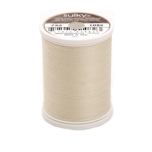 Sulky Of America 400d 30wt Cotton Thread, 500 yd, Ecru