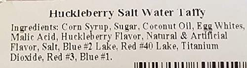 Huckleberry Haven NCSW01 Wild Huckleberry Salt Water Taffy, 8 ounces