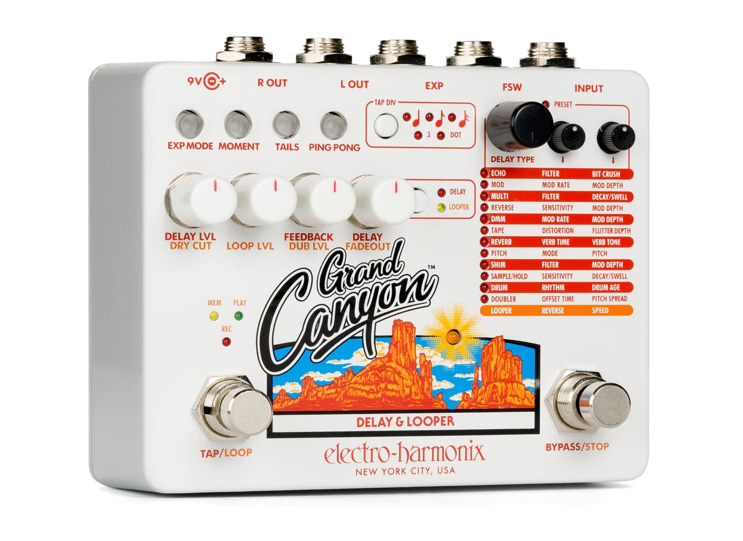 Electro-Harmonix Grand Canyon Delay & Looper Pedal