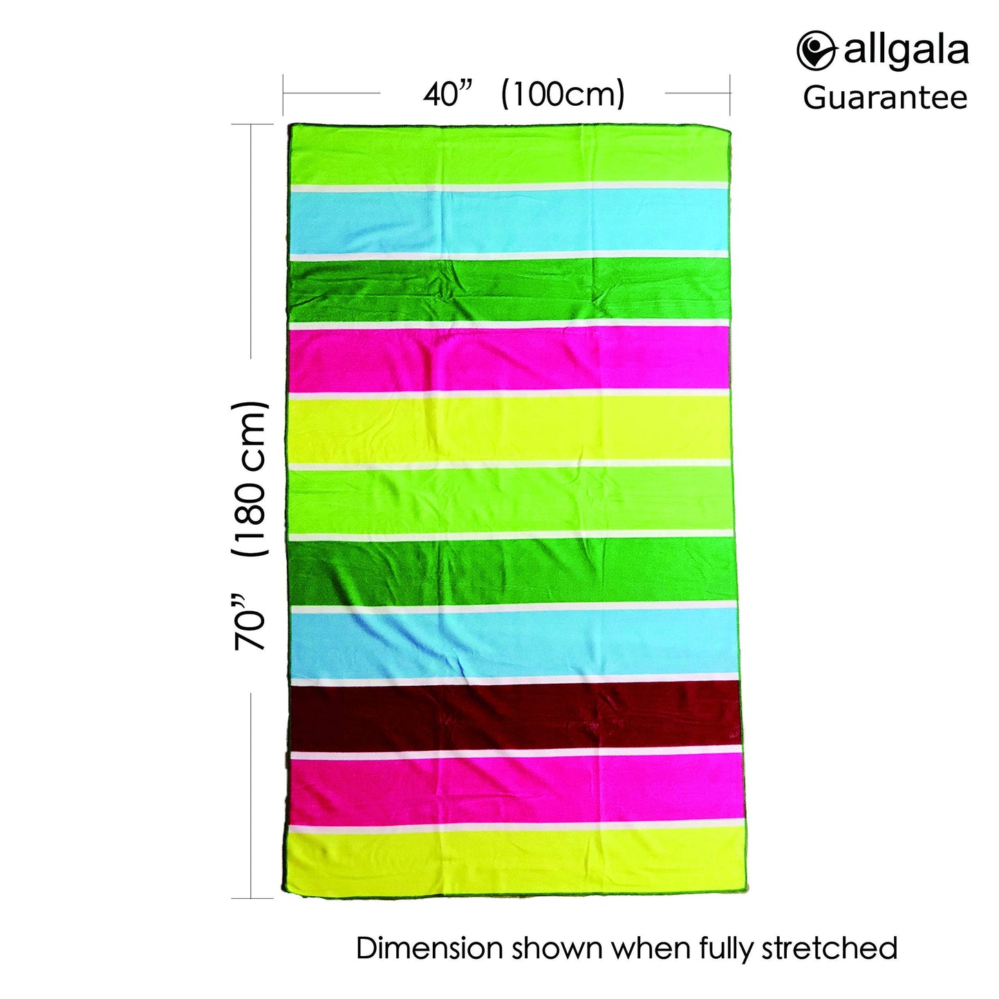 allgala Microfiber Beach Towel | Packable Beach Towel for Family | Quick Dry, Lightweight, Super Absorbent | Perfect for Beach, Pool, and Camping | Oversize 40"x70"